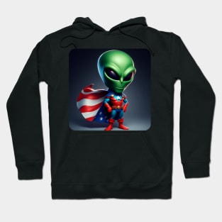 Martian Alien Caricature #7 Hoodie